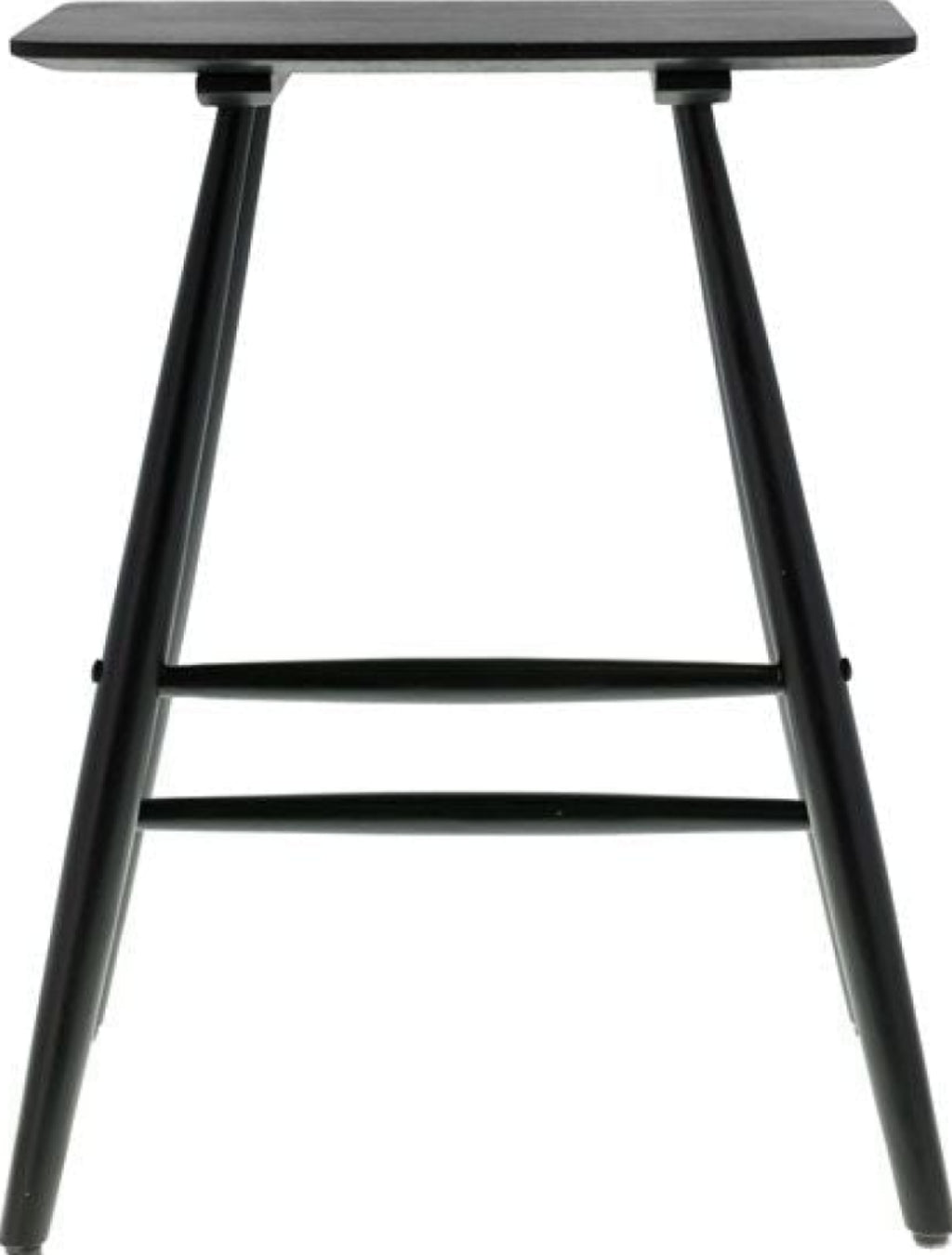 Villa Collection Raffia High Stool, Black