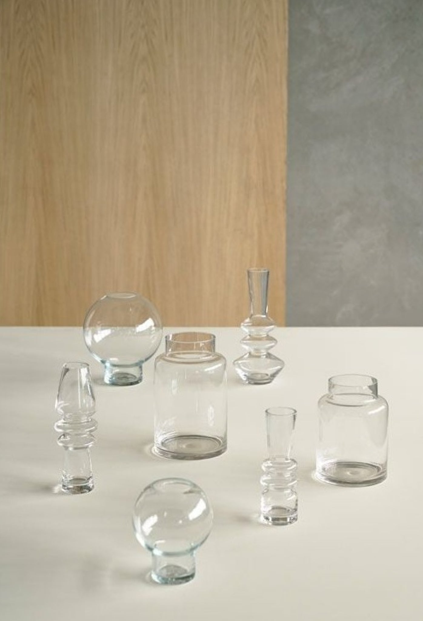 Villa Collection Cold Vase ø 21 Cm, Clear