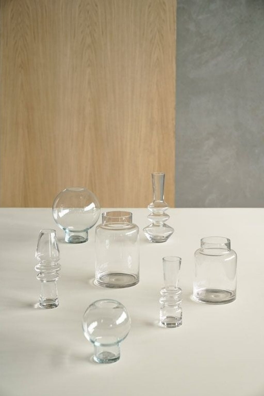 Villa Collection Trio Vase 20 Cm, Clear