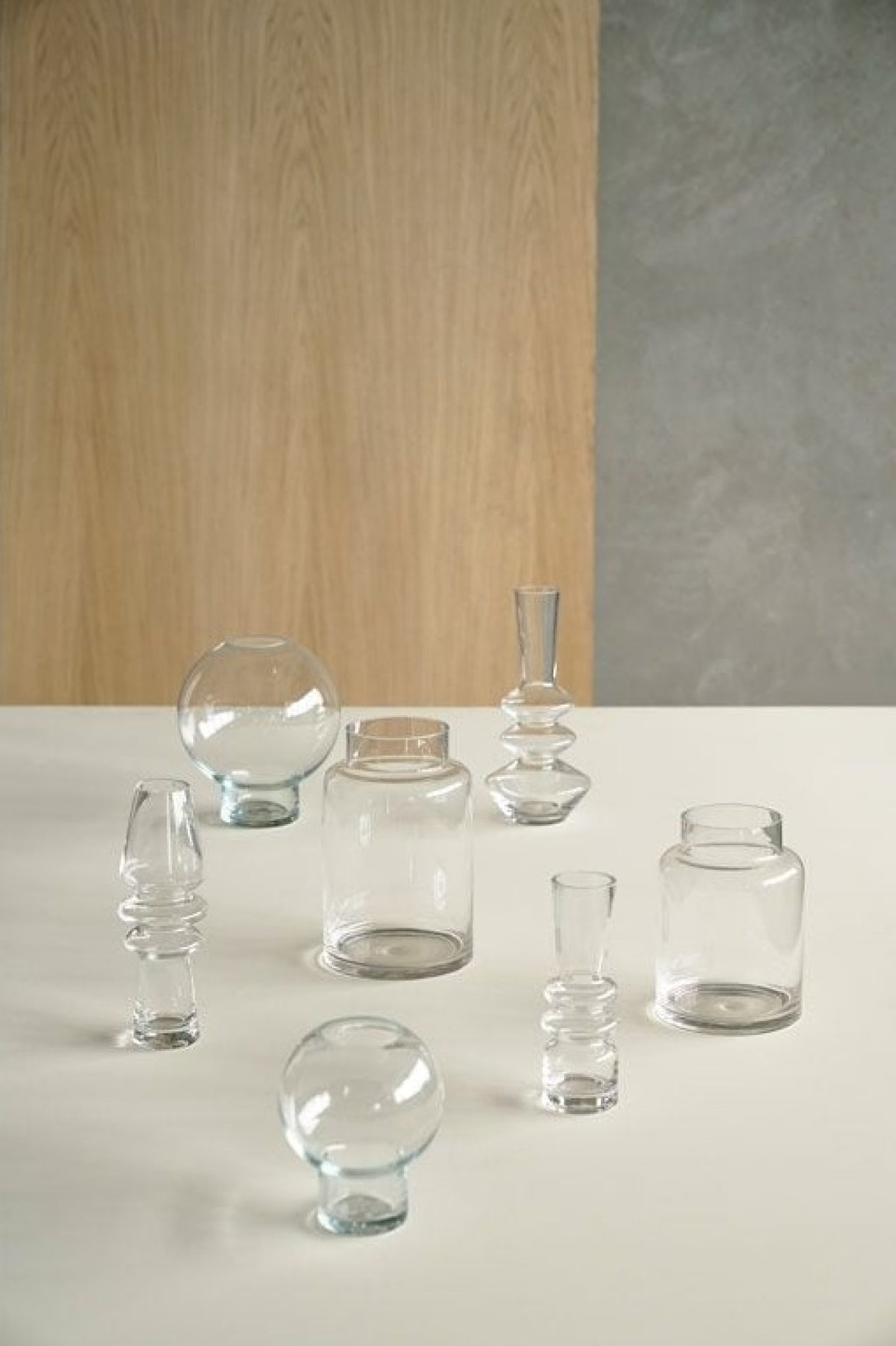 Villa Collection Trio Vase 20 Cm, Clear