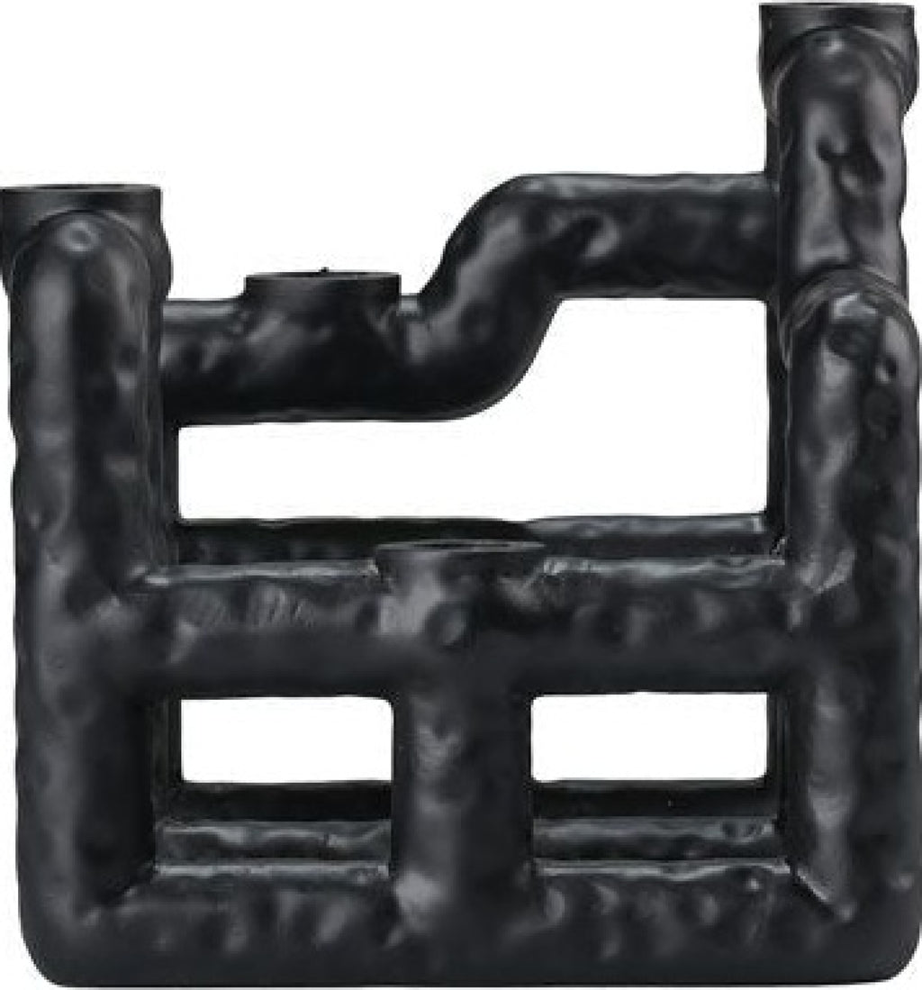 Villa Collection Lyst Candle Holder, Black