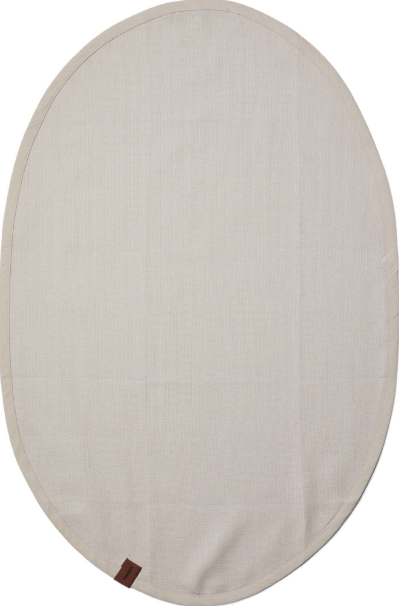 Humdakin Herring Bone Oval Dishcloth, Light Stone