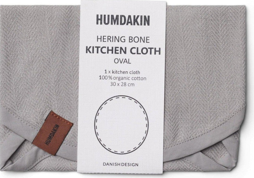 Humdakin Herring Bone Oval Dishcloth, Stone