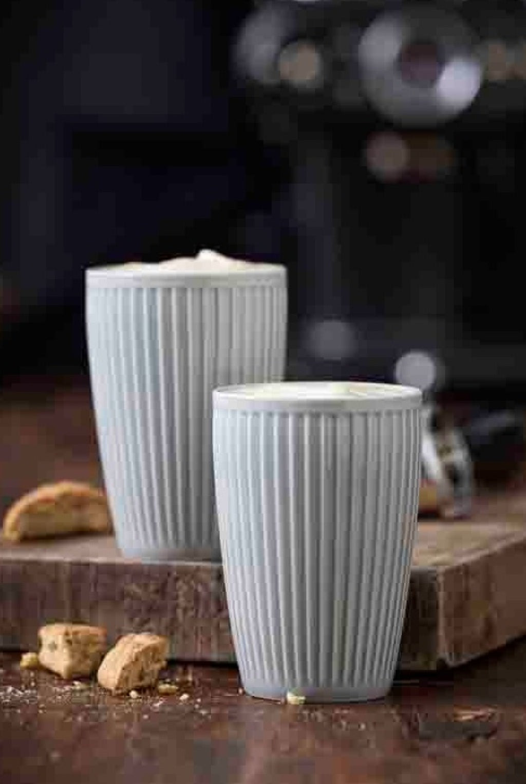 Pillivuyt Plissé Thermo Mug 25 Cl Set Of 2, Arctic Ice