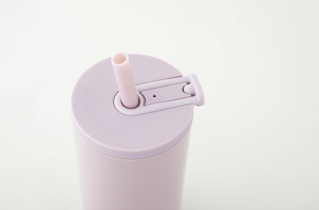 Design Letters Travel Straw Bottle 500 ml, lavender