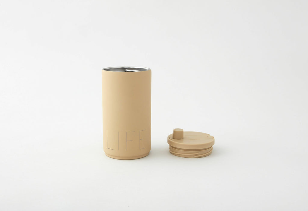Design Letters Travel ThermoCher 350 ml, beige