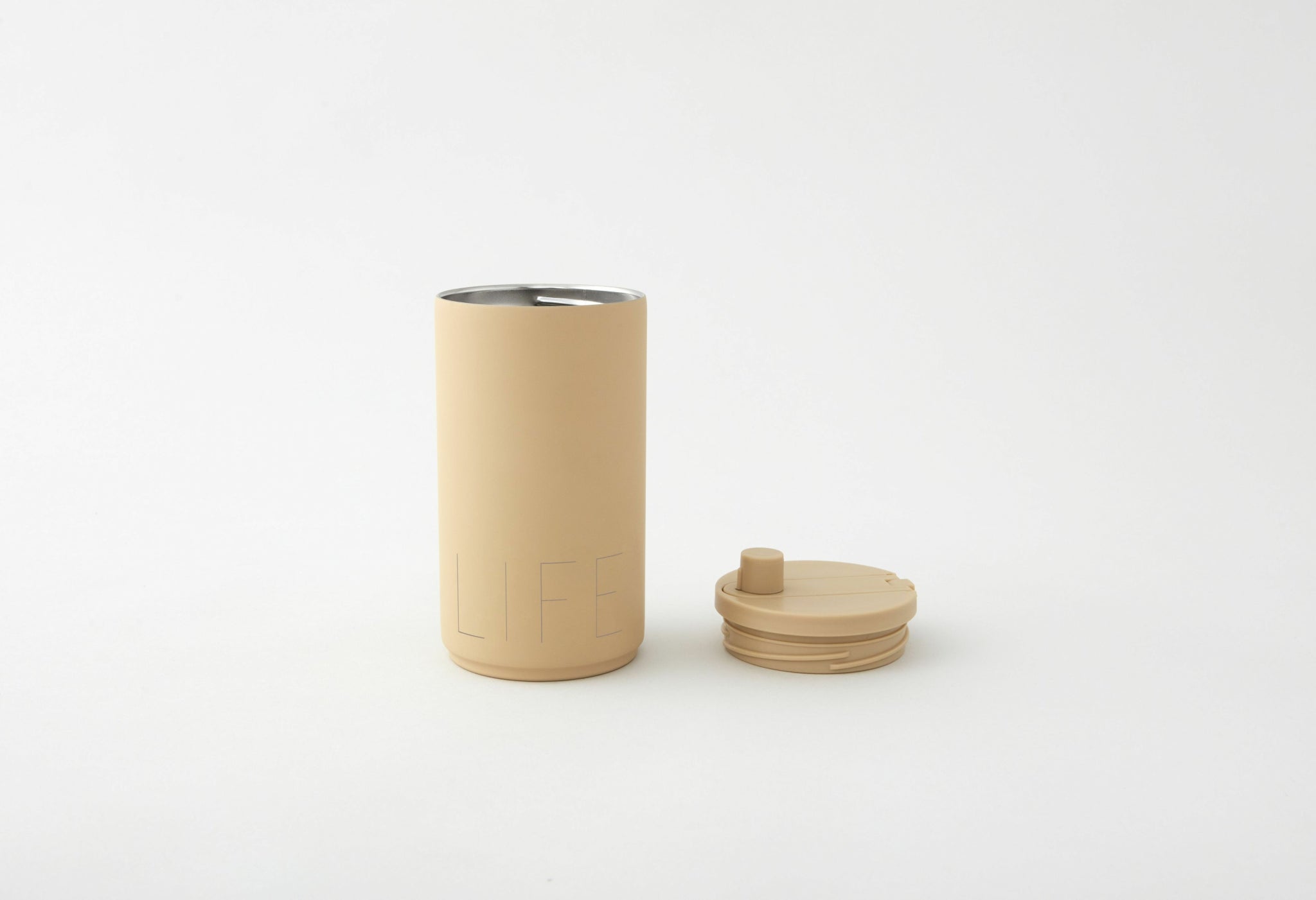 Design Letters Travel ThermoCher 350 ml, beige