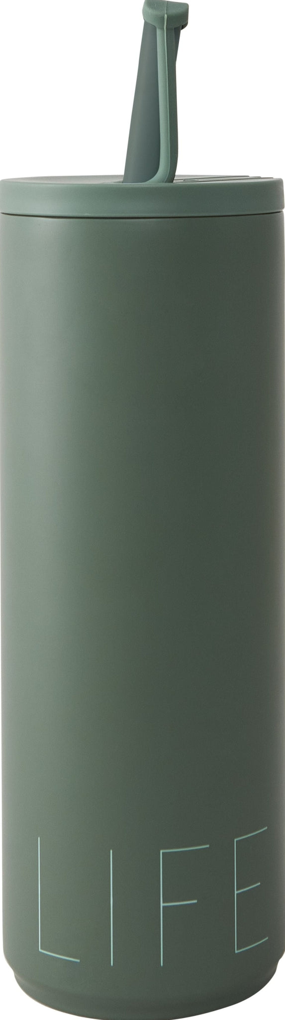 Design Letters Travel Thermal Straw Cup 500 ml, Myrtle Green