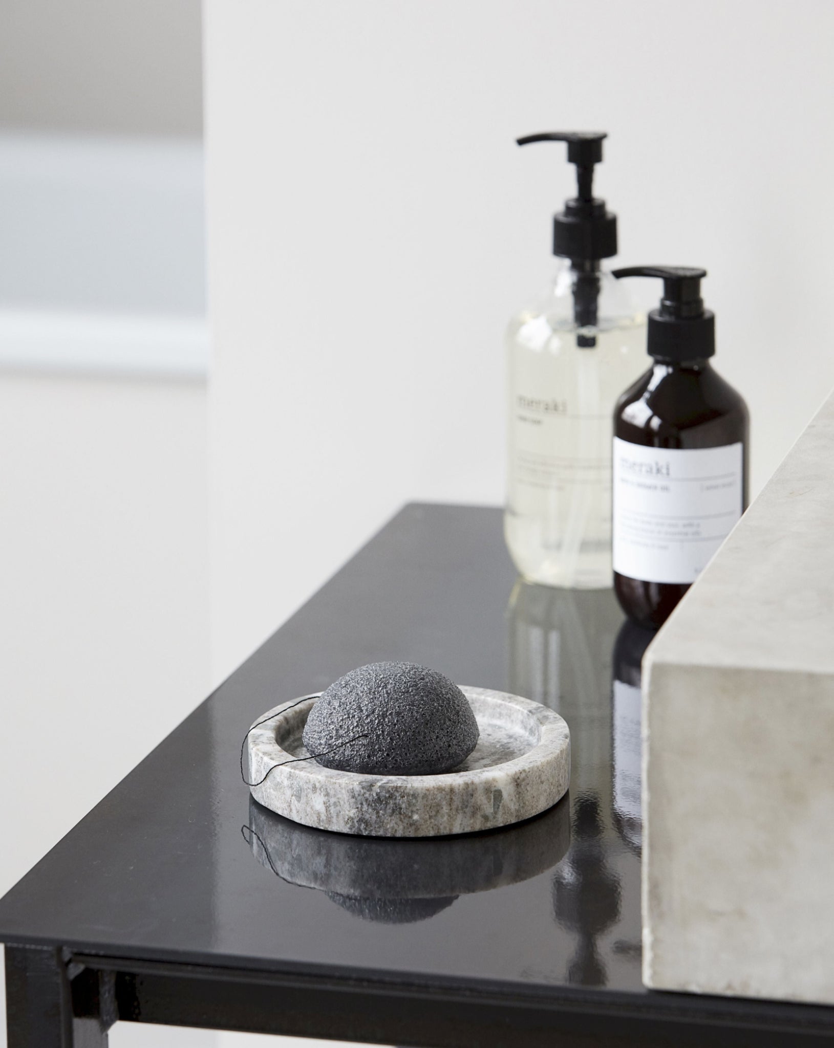 Meraki Konjac Sponge 6 G, Bamboo Charcoal