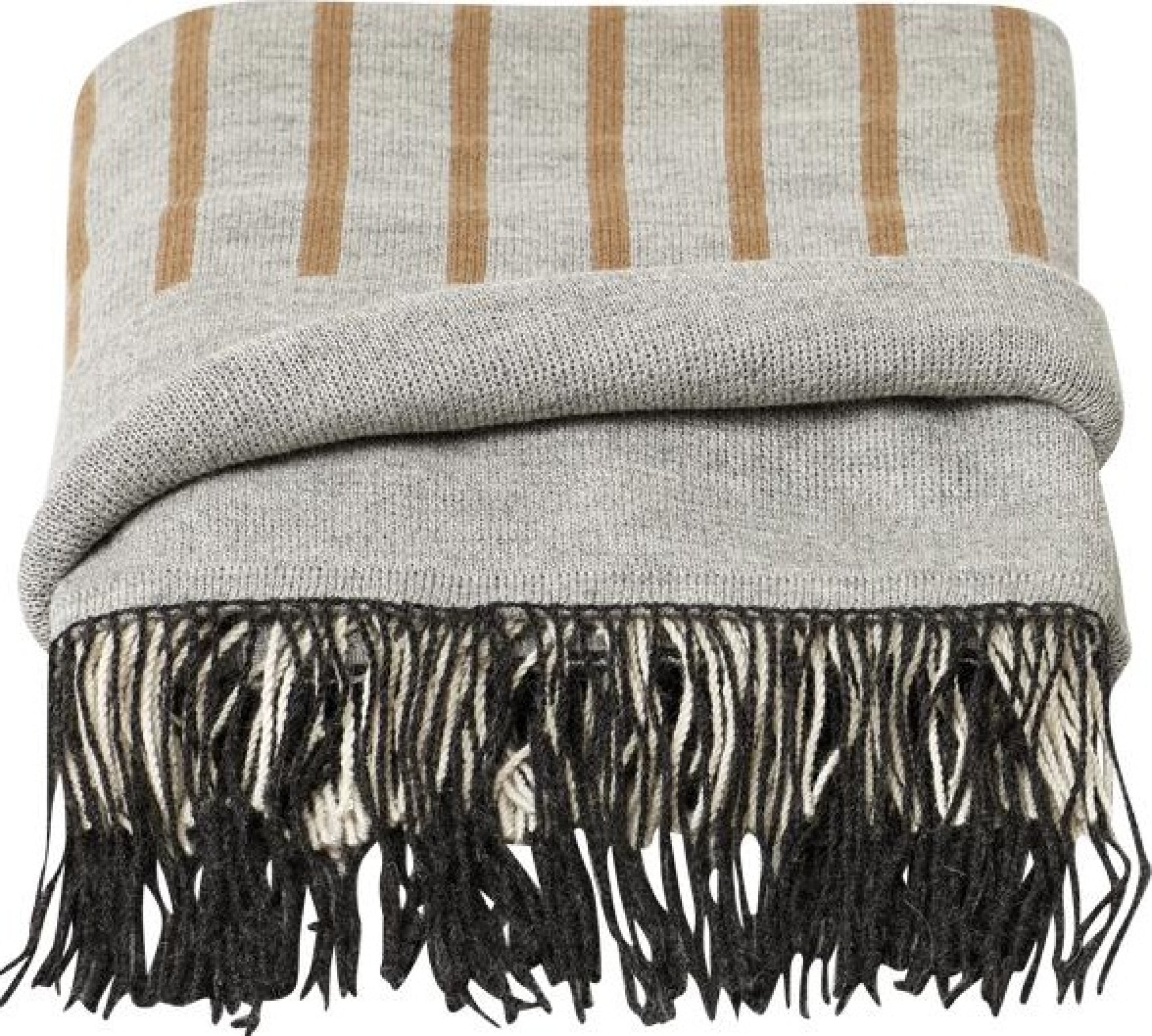 Form & Refine Aymara 130x190 Cm 100% Alpaca Plaid Throw - Dark Grey