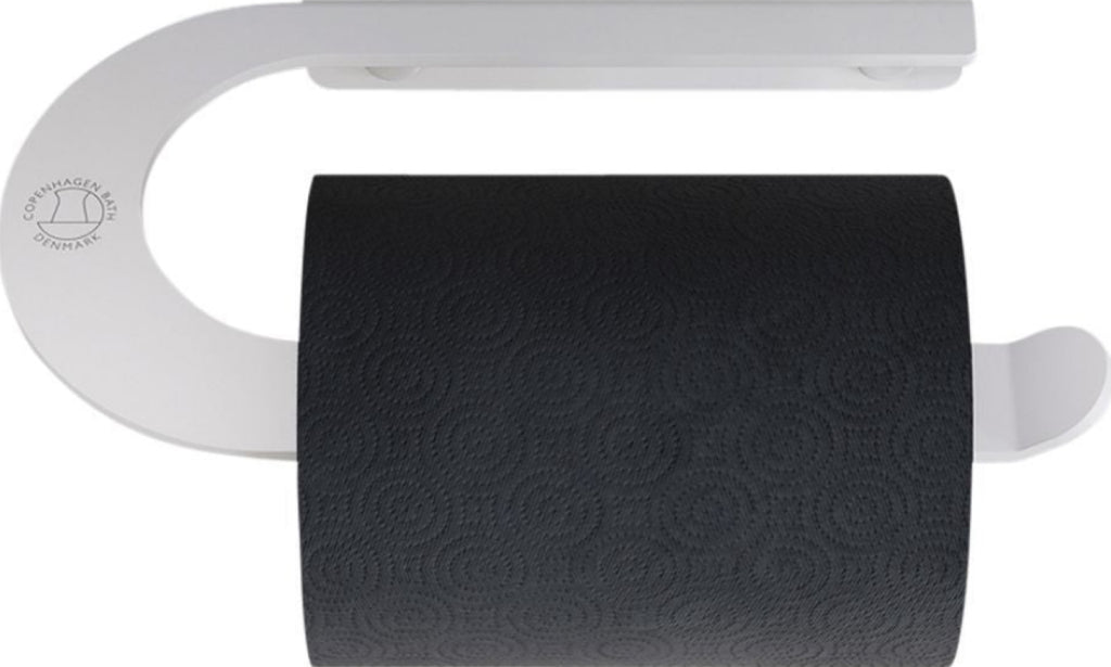 Copenhagen Bath CB 100 - Toilet Roll Holder, Mat White