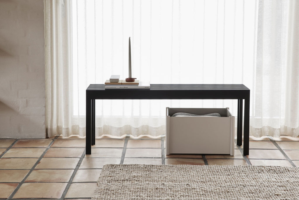 Form & Refine Pillar Storage Box Large. Warm Grey