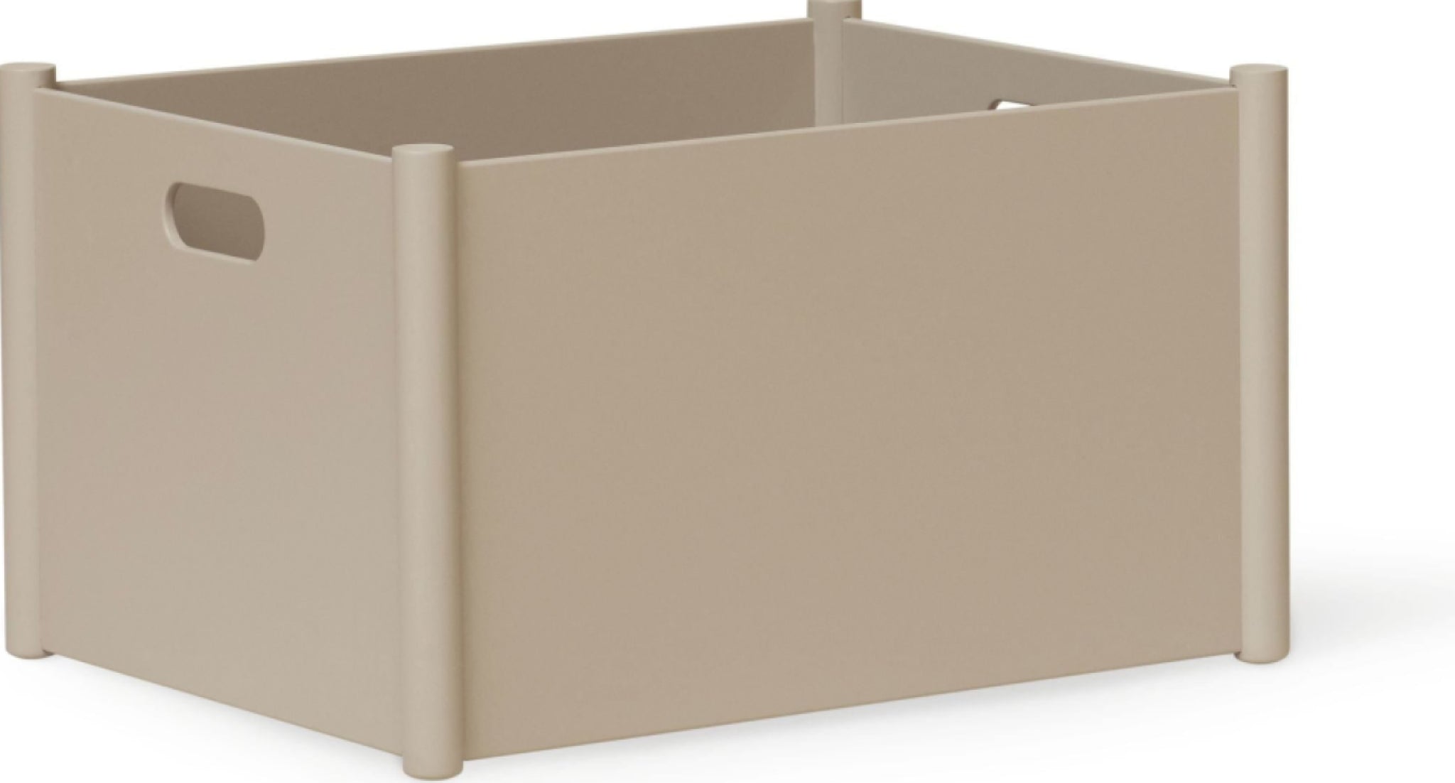 Form & Refine Pillar Storage Box Large. Warm Grey