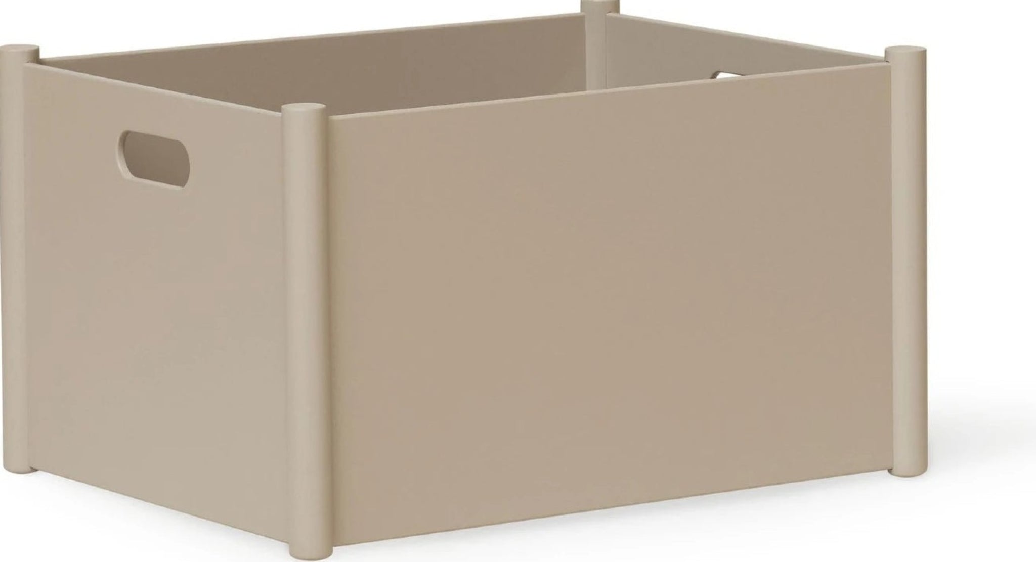 Form & Refine Pillar Storage Box Large. Warm Grey