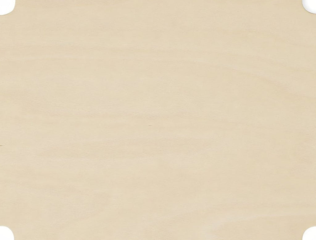 Form & Refine Pillar Storage Box Lid Medium - Slim Beech Veneer 35x27 Cm