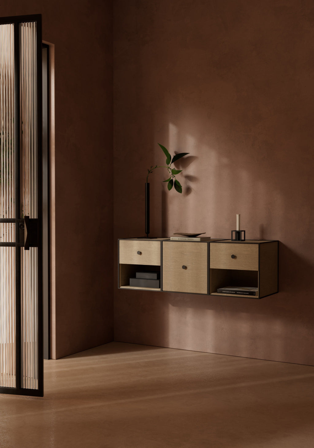 Audo Copenhagen Frame 35 module with a drawer, oak