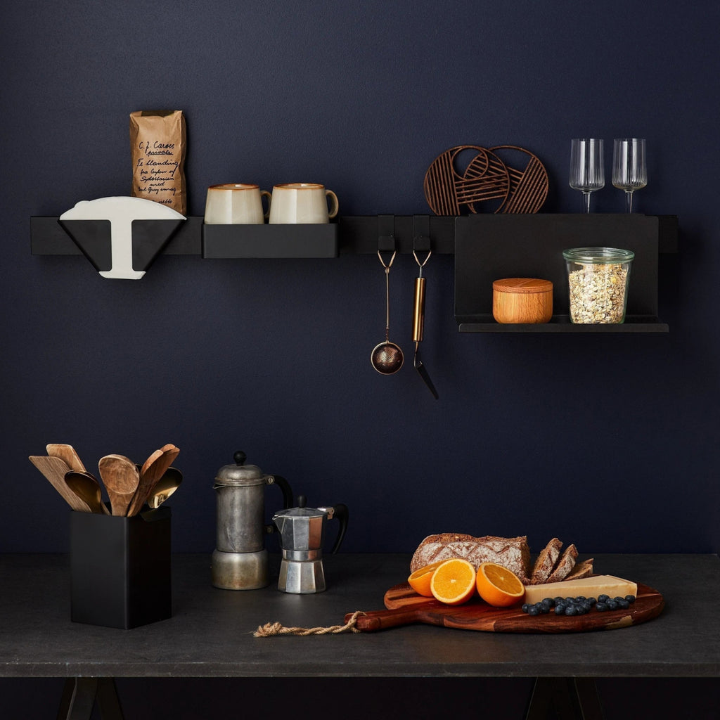 Gejst Flex Shelf Side Table Black, 13cm