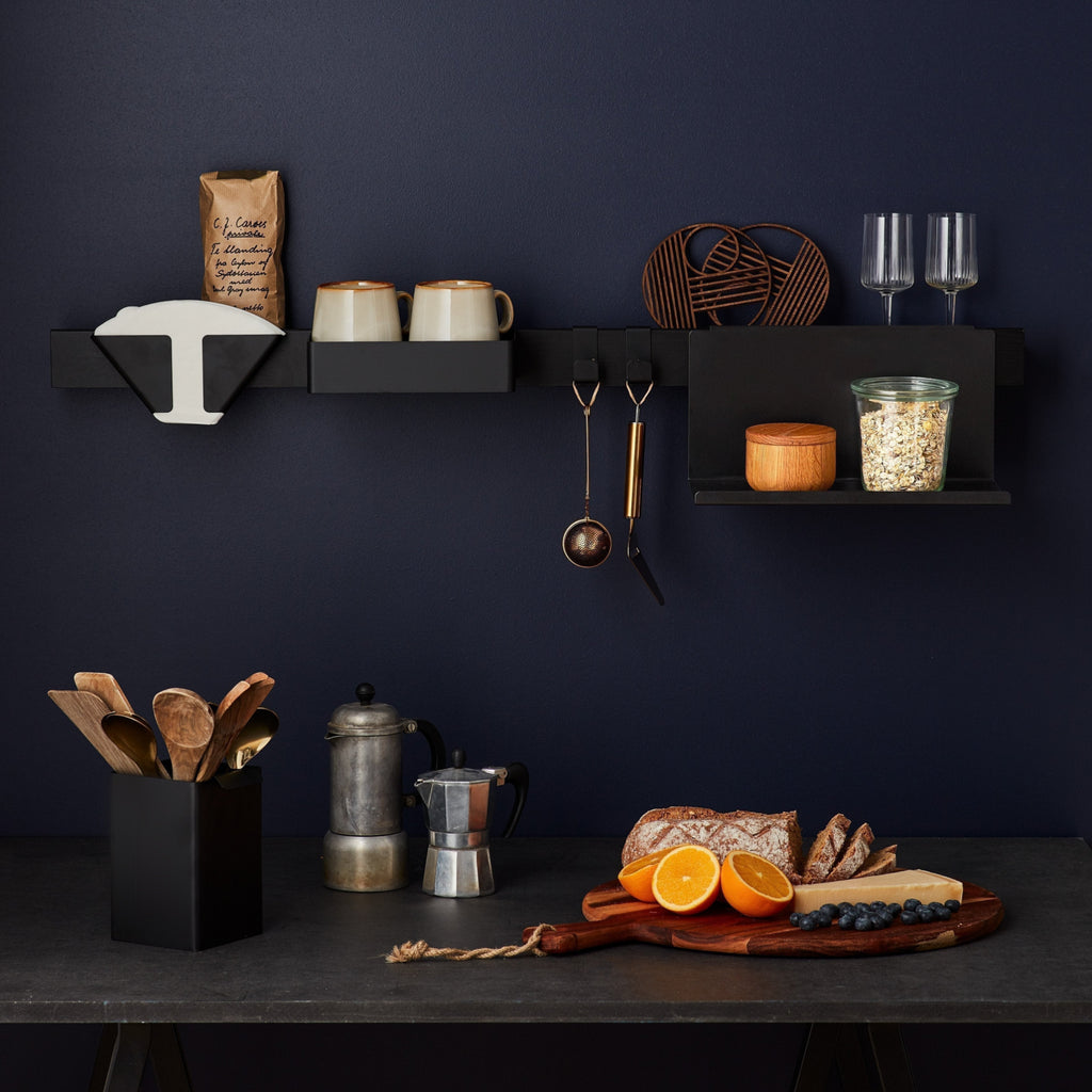 Gejst Flex Shelf Side Table Black, 13cm