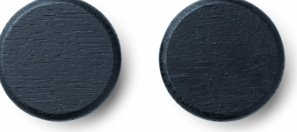 Gejst Flex Magnet Button Black 4cm, Oak Magnetic Pin For Home & Office