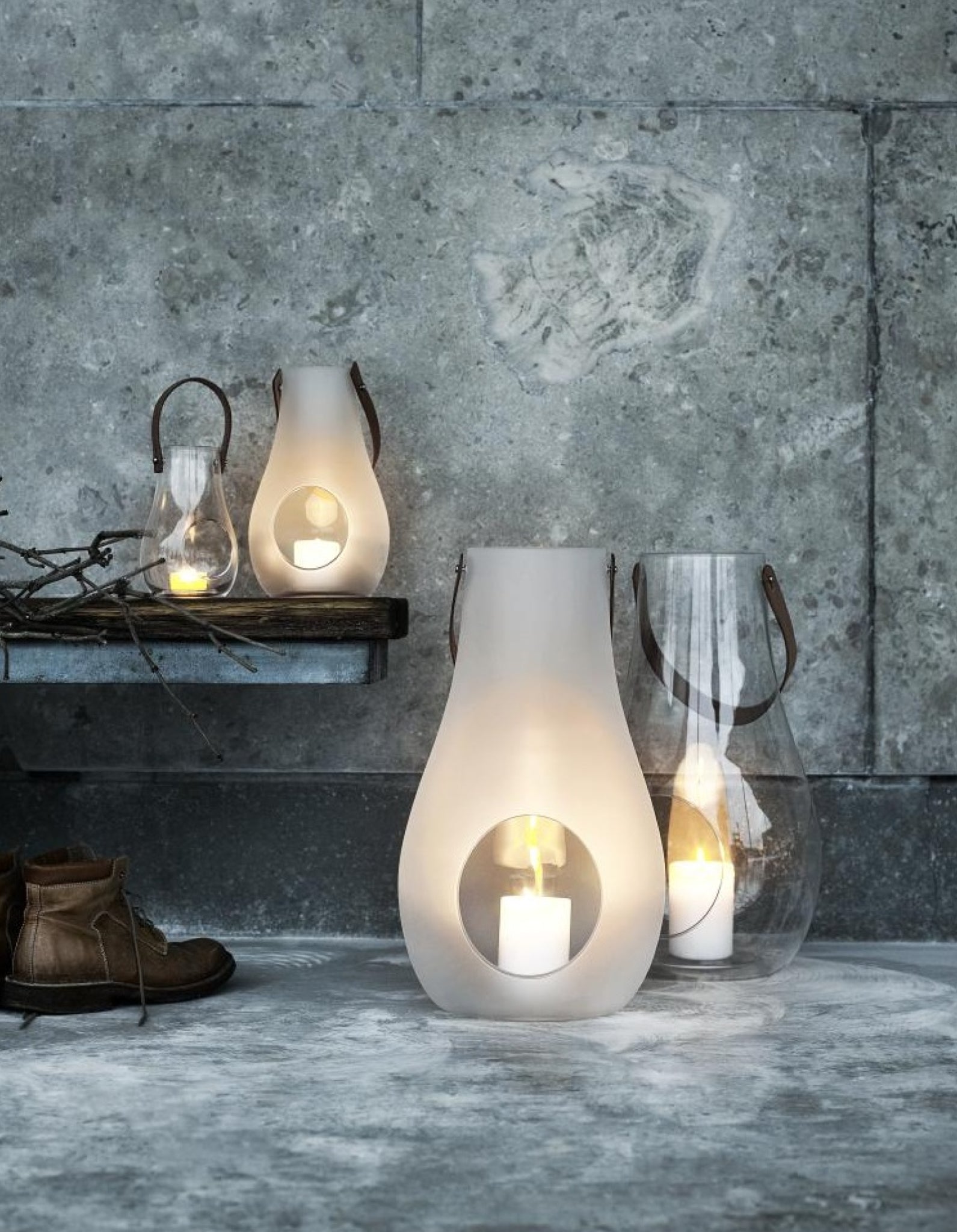 Holmegaard Design With Light Lantern, 45 Cm