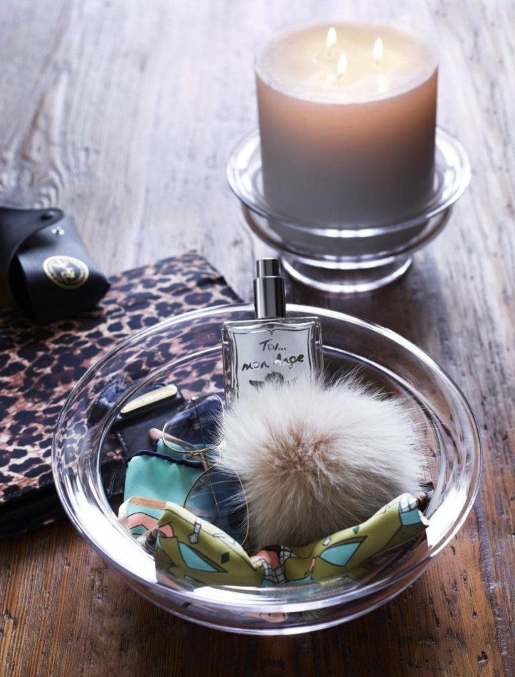 Holmegaard Old English, Flower Bowl, 25 Cm