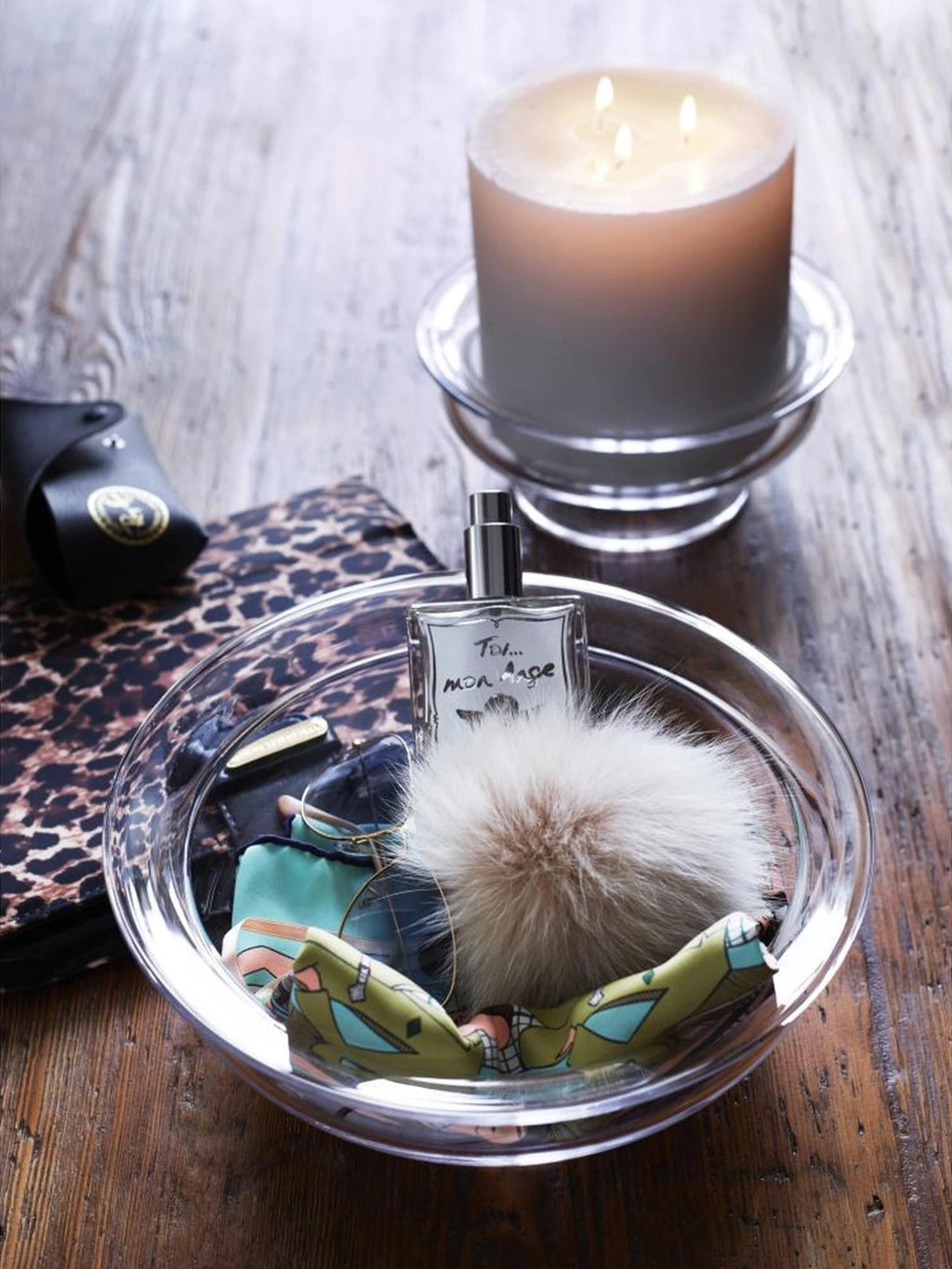 Holmegaard Old English, Flower Bowl, 25 Cm