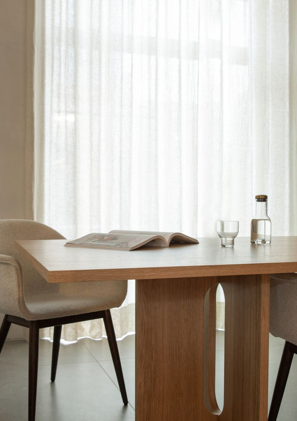 Audo Copenhagen Wine & Water Water Glass Brass, Smoke