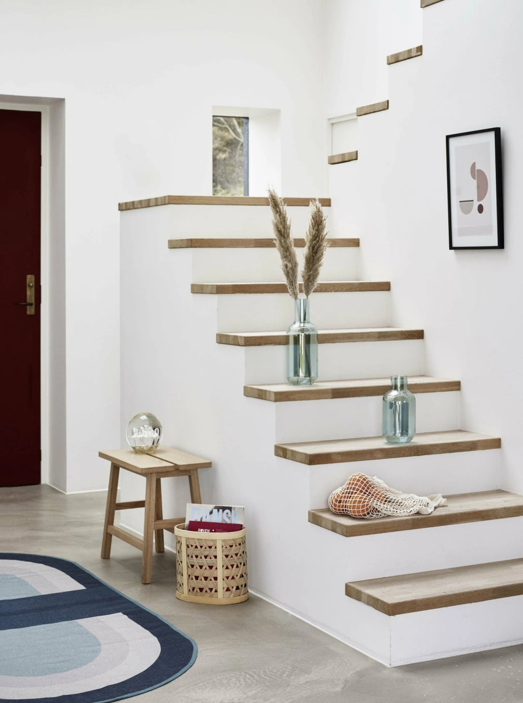 Hübsch Blue Skue Vase