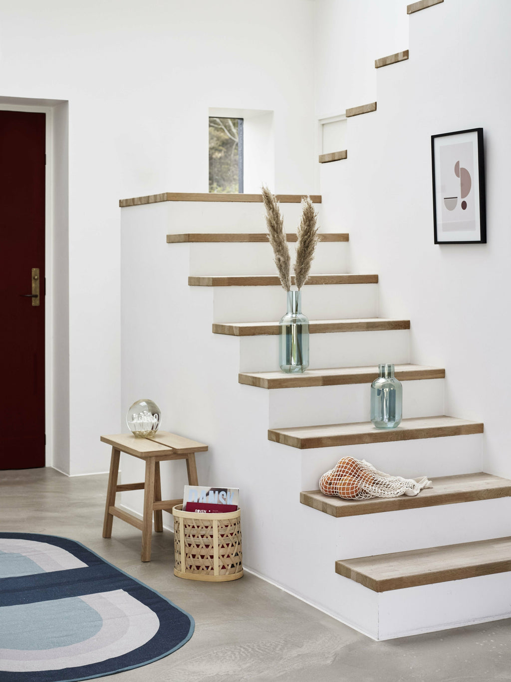 Hübsch Blue Skue Vase