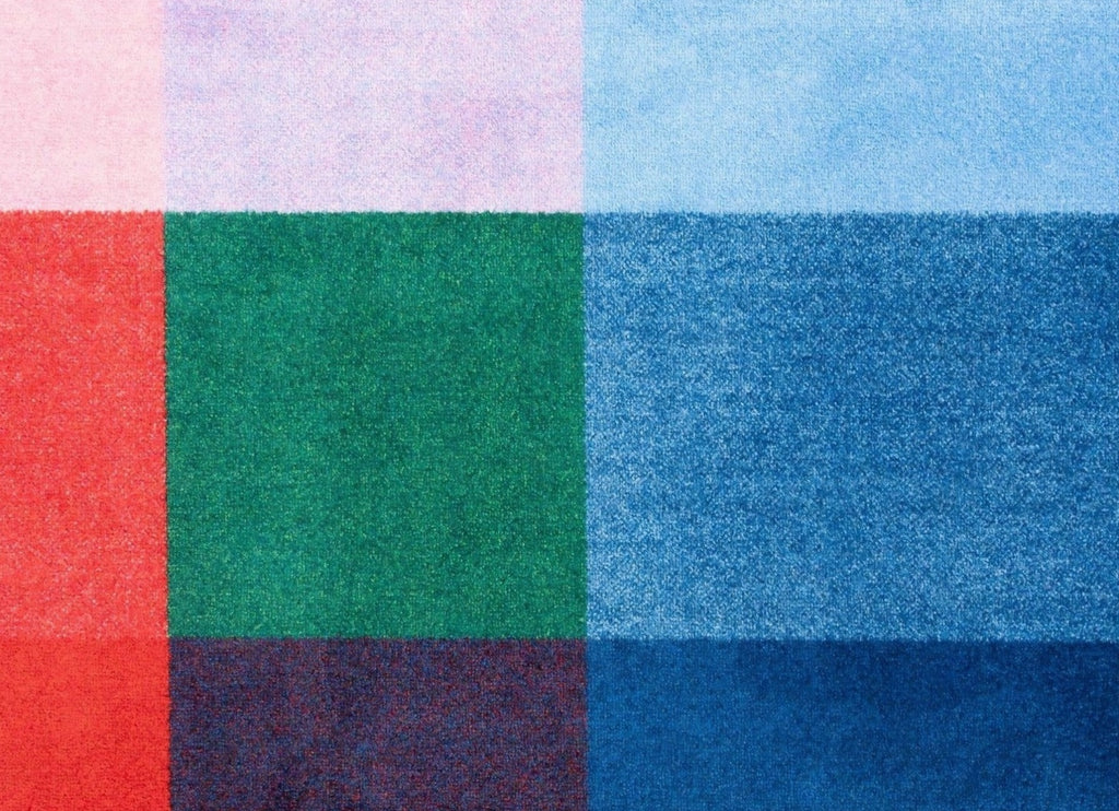 Heymat Mix Meadow Doormat 85x150 cm – Ocean PET & Nitrile Rubber