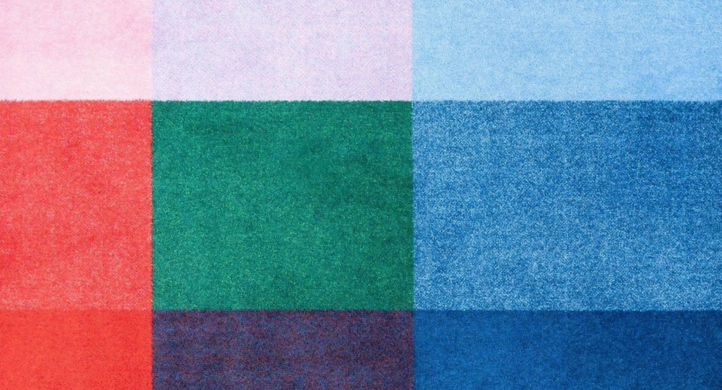 Heymat Mix Meadow 85x150cm Rust PET & Nitrile Rubber Non-slip Doormat