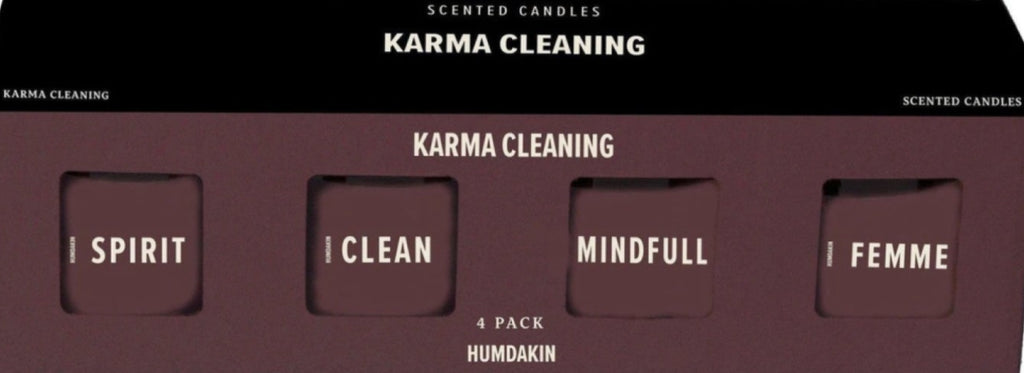 Humdakin Scented Candles Set Of 4, Karma Cleaning