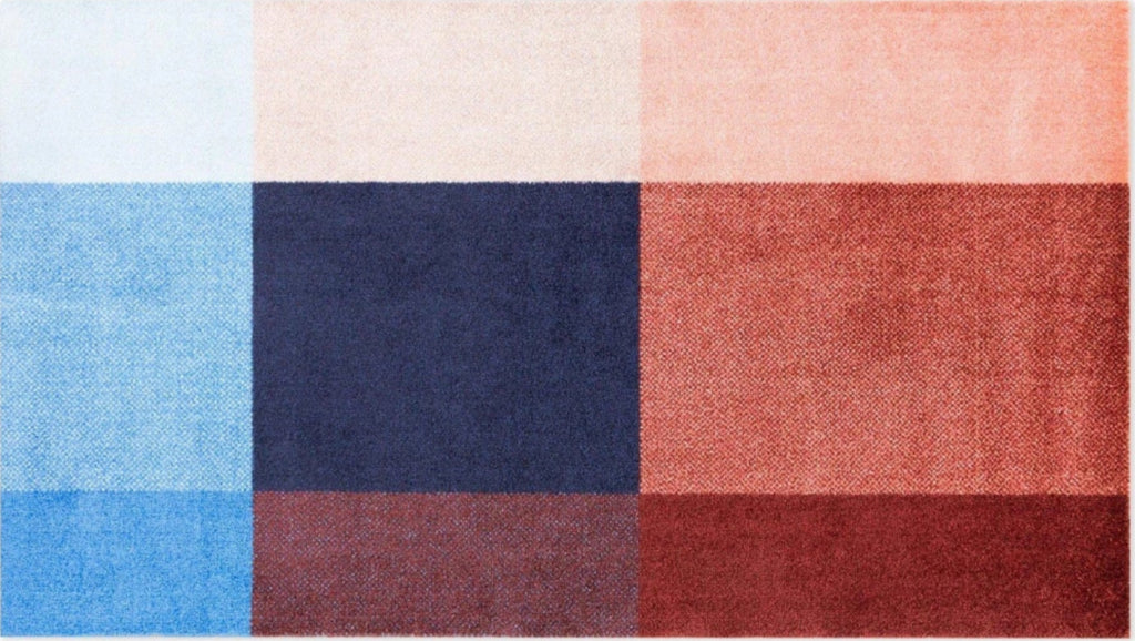 Heymat Mix Berry Doormat Ocean 85×60 cm – PET/Nitrile Entrance Mat