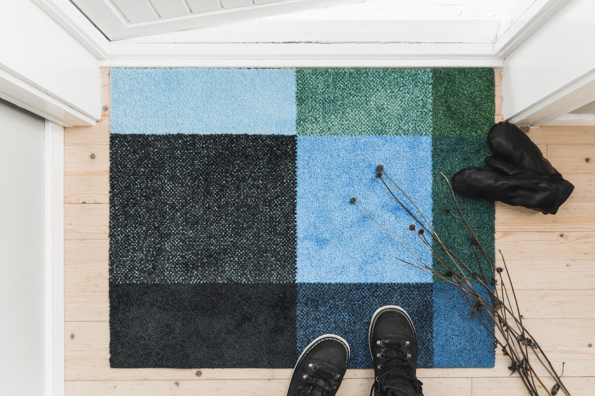 Heymat Mix Forest Nylon Rug 60x85 cm – Modern Durable Doormat