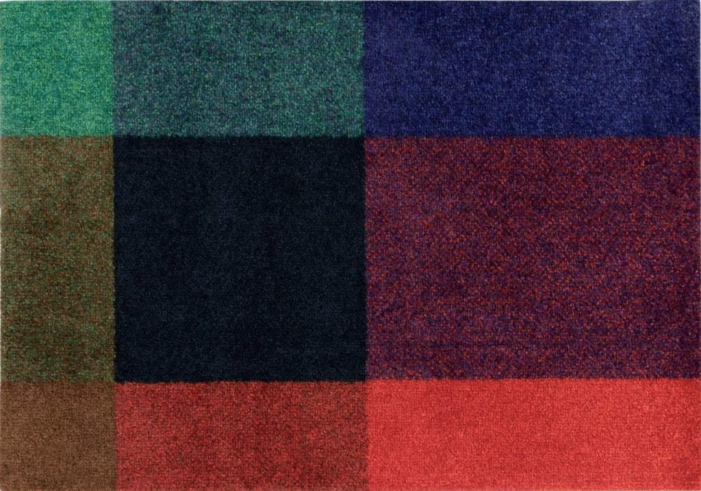 Heymat Mix Rug 60x85 cm — Mix Gem Green & Light Yellow PET Recycled