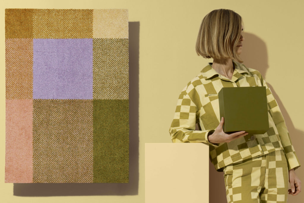 Heymat Mix Teklan Doormat 60x85 cm – Black PET Surface, Nitrile Backing