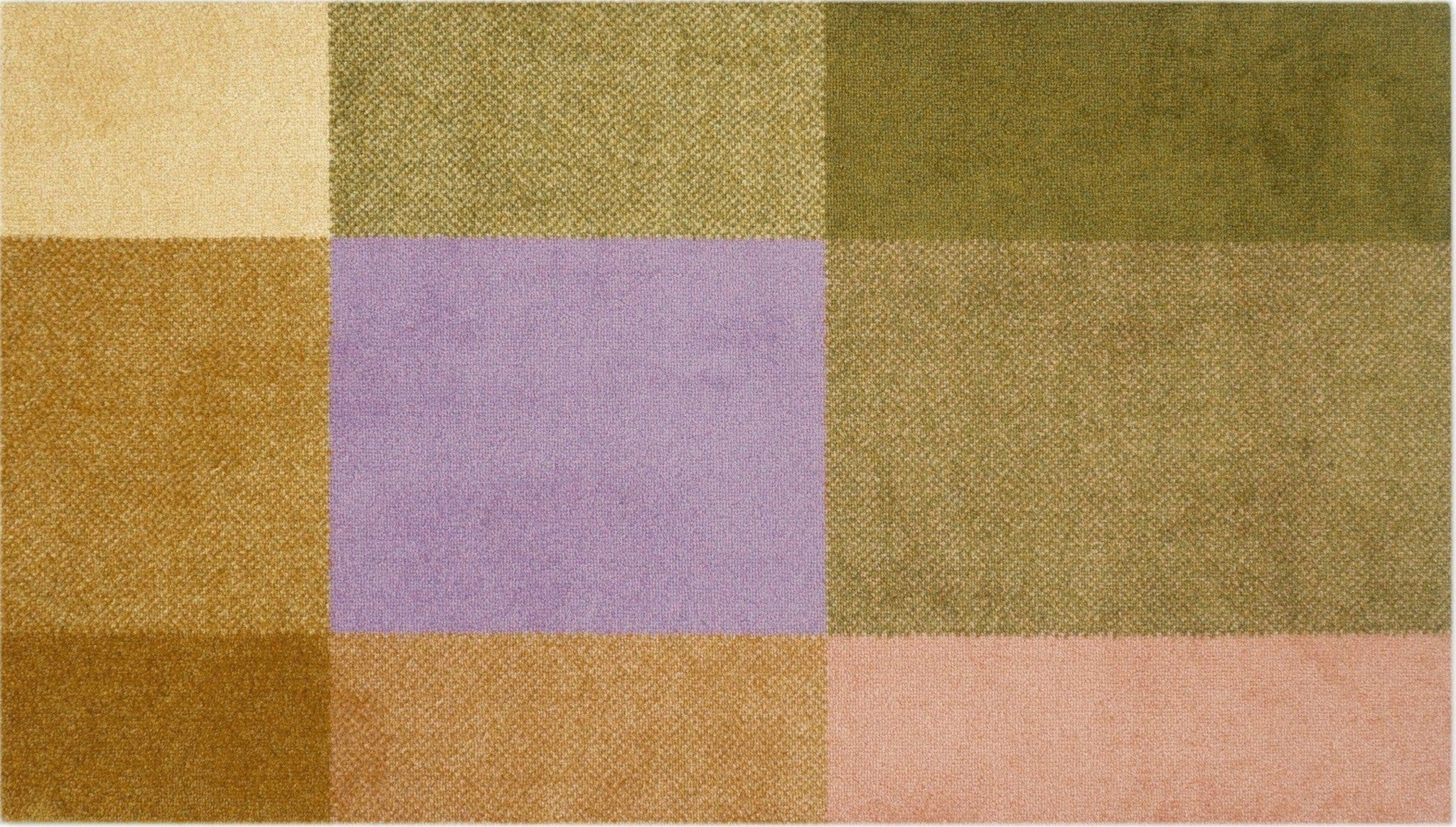 Heymat Mix Teklan Doormat 85x150 cm – Black PET, Non-slip Nitrile Backing