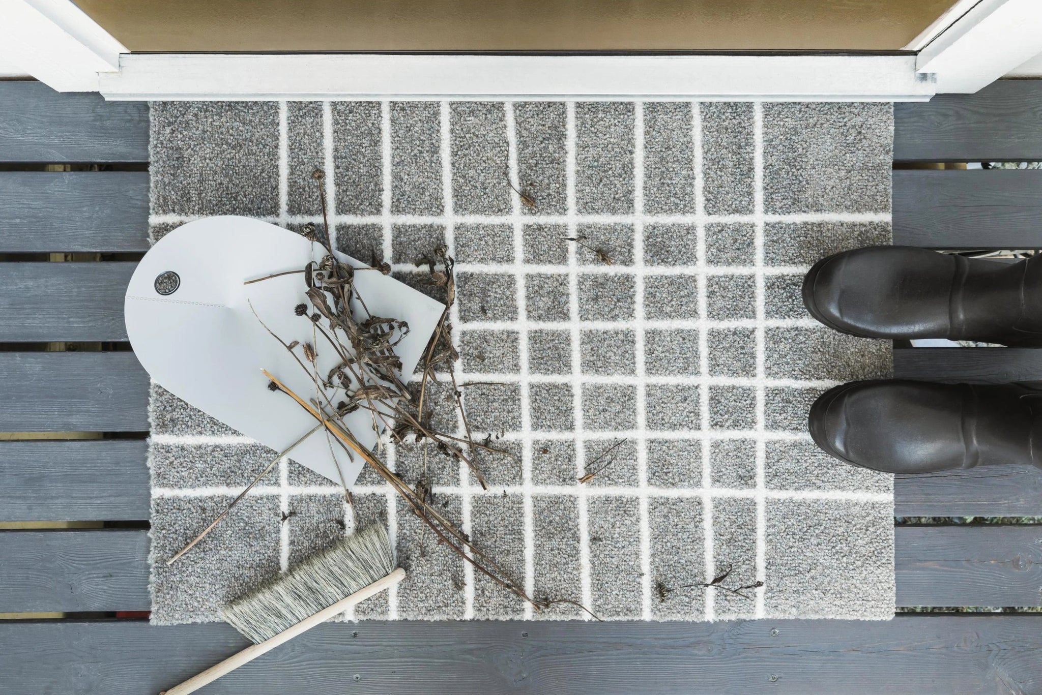 Heymat Handmat Travertine Doormat 85x250cm Green/Yellow/Brown