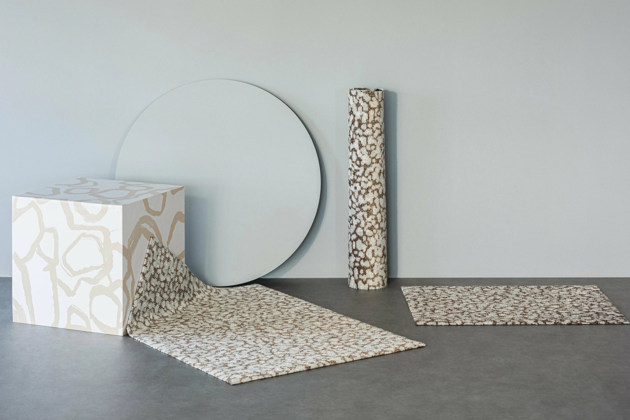 Heymat Grain Sandstone Doormat 85x115 cm - Beige PET/Nitrile Non-slip