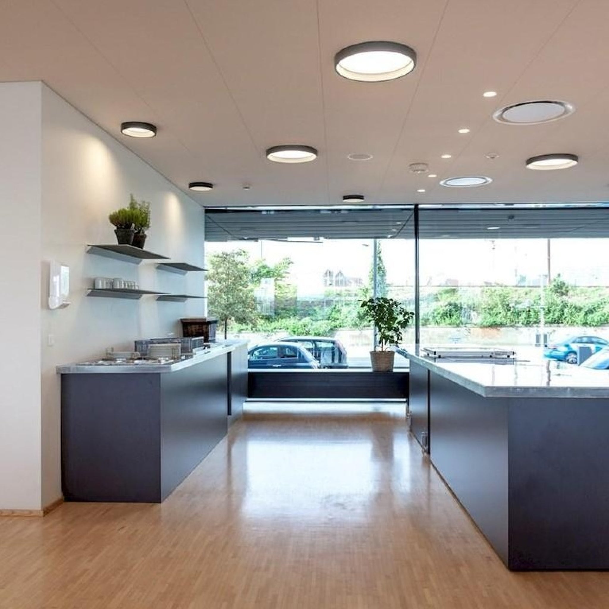 Louis Poulsen LP Circle surface-mounted lamp Ø 450 mm, black