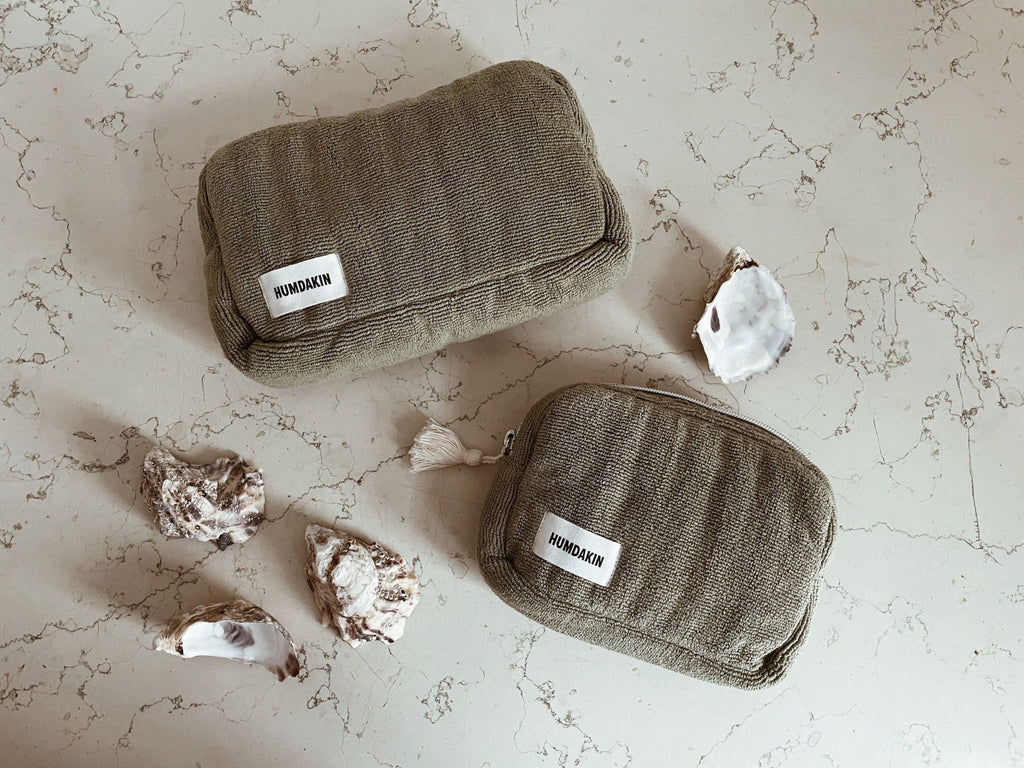 Humdakin Terry Cosmetic Bag, Stone