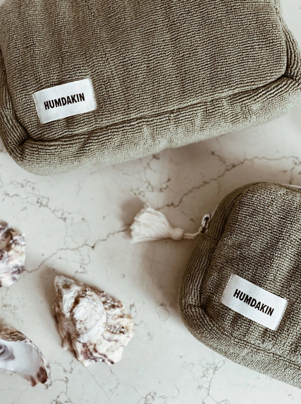 Humdakin Terry Cosmetic Bag, Green Tea