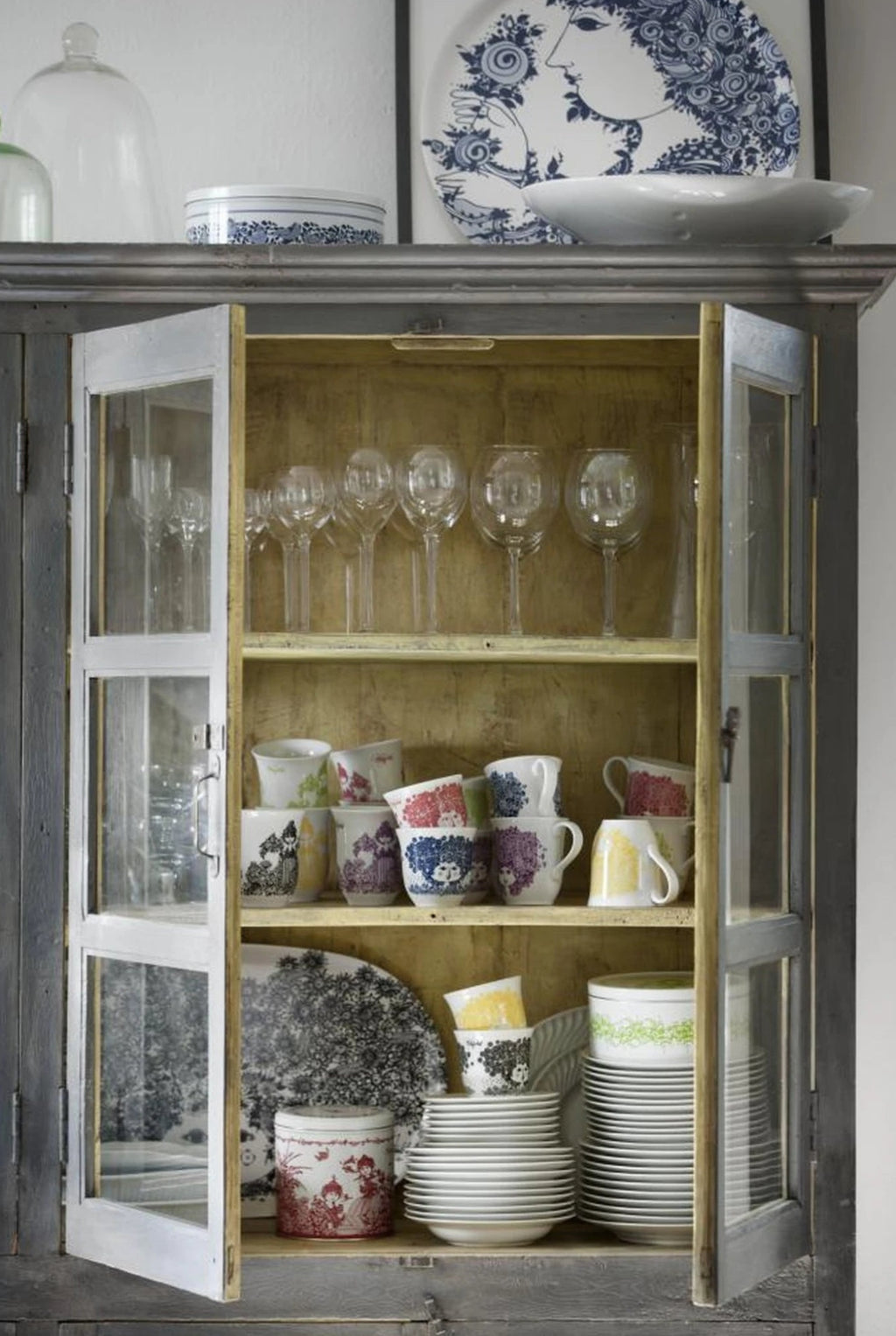 Bjørn Wiinblad Tray Rosamunde, Blue