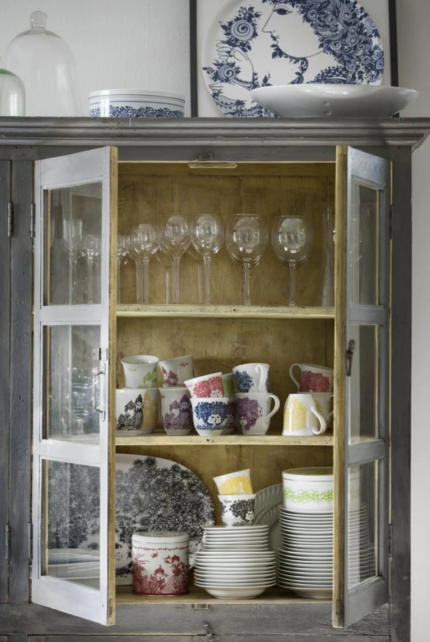 Bjørn Wiinblad Tray Rosamunde, Blue