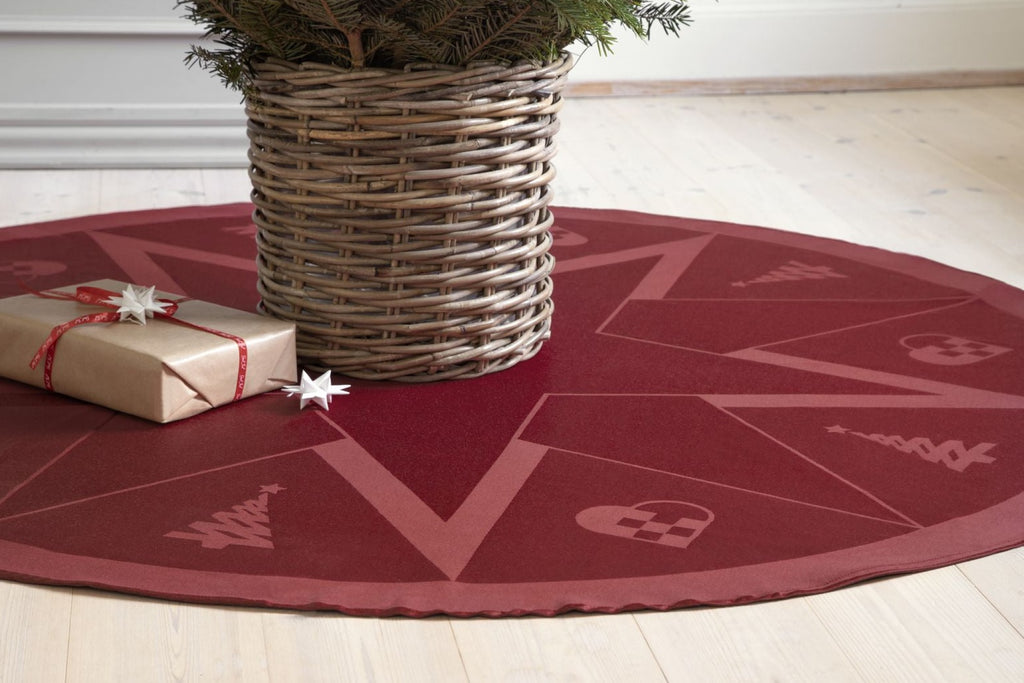 Novoform Design Stars Christmas Carpet, Advent Red
