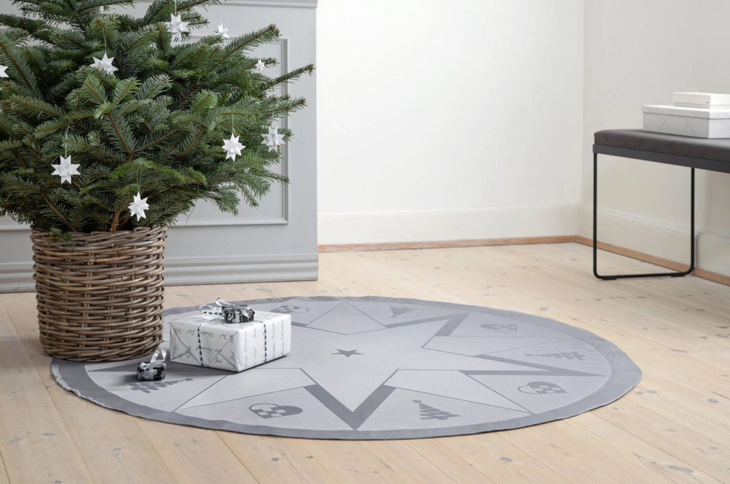Novoform Design Stars Christmas Rug, Winter Grey