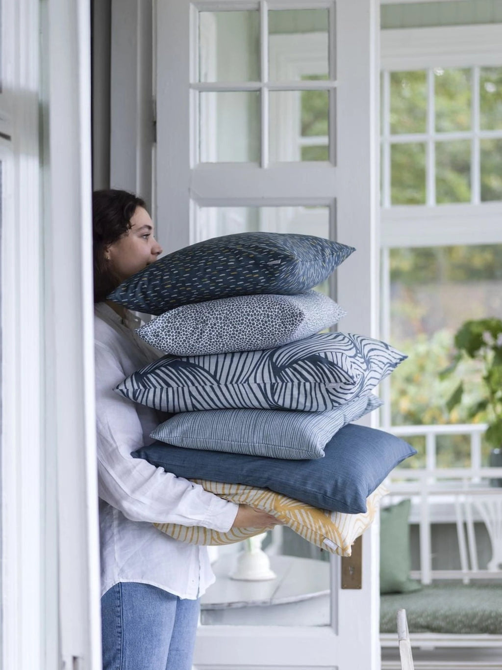 Spira Wave 60 Cushion Cover, Blue