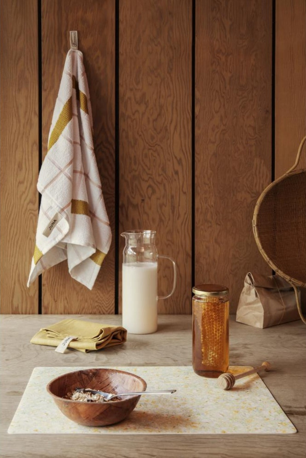 Juna Field Placemat Yellow, 43x30 Cm