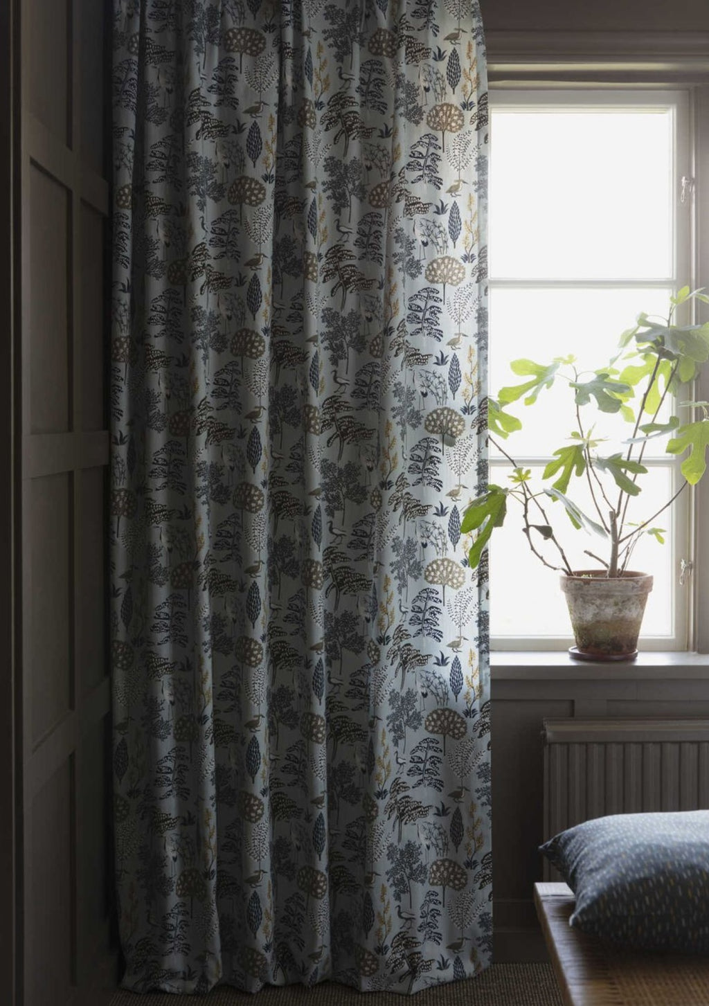 Spira Flora Curtain With Multiband, Blue