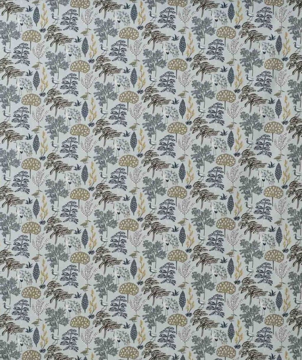 Spira Flora Fabric Width 150 Cm (Price Per Meter), Blue